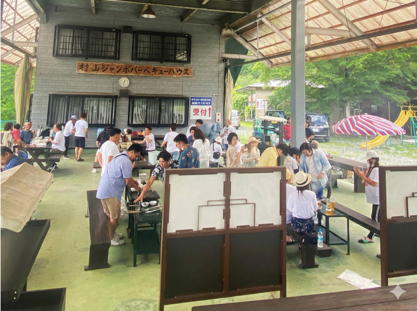 BBQの様子